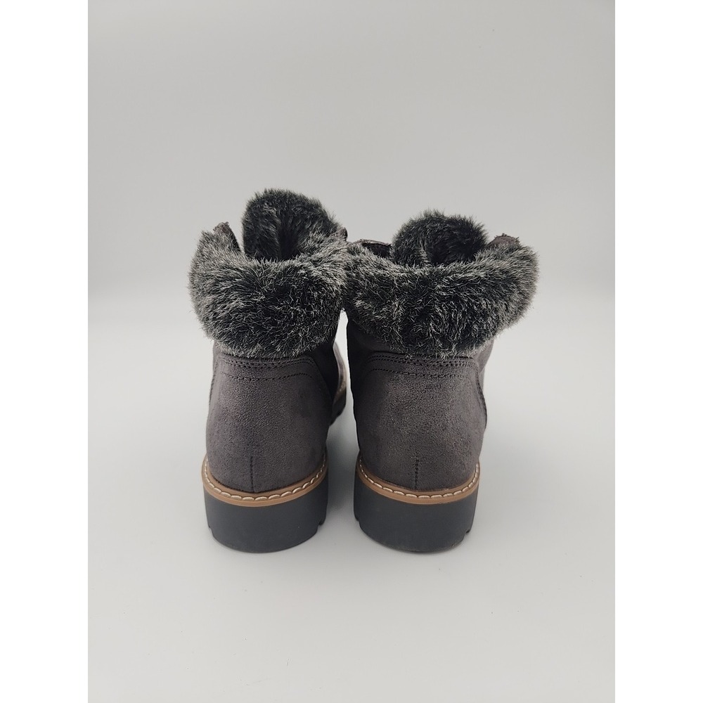 ANA A New Approach Boots Womens 9.5 M Nelson Shearling Winter Ankle Boot Grey - Picture 9 of 14